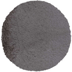 Βιοκαρπέτ Στρογγυλό Χαλί 160cm Krolik R04 Dark Grey