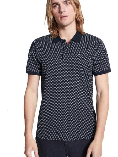 Celio Nemotivo Ανδρική Μπλούζα Polo Κοντομάνικη Navy Μπλε
