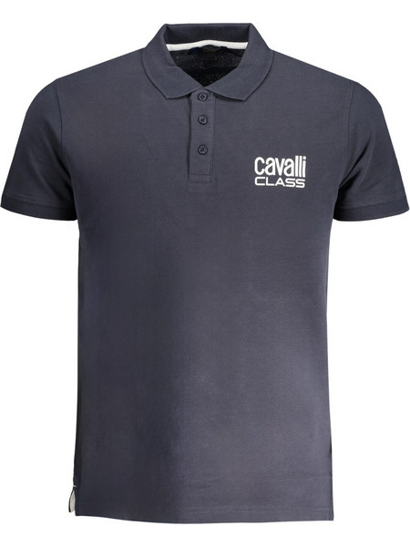 Cavalli Ανδρική Μπλούζα Polo Κοντομάνικη Navy Μπλε QXT64Z-KB002-04926