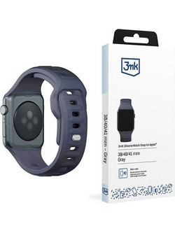 3mk Λουράκι Σιλικόνης Grey (Apple Watch 38 / 40 / 41mm)