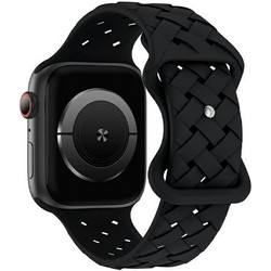 Beline Woven Λουράκι Σιλικόνης Black (Apple Watch 38 / 40 / 41mm)