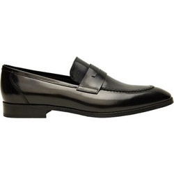 Boss Shoes Ανδρικά Μοκασίνια Loafers Δερμάτινα Μαύρα Z7519