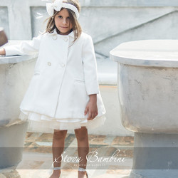 Stova Bambini Βαπτιστικό Παλτό για Κορίτσι 1τμχ AW23G05