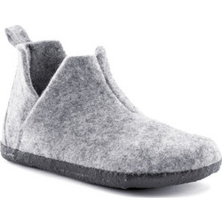 Birkenstock Χειμερινές Παιδικές Παντόφλες Μποτάκια για Αγόρια Γκρι 1017919