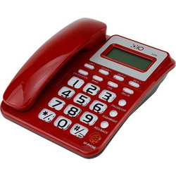 OHO-5005 Ενσύρματο Τηλέφωνο με Ανοιχτή Ακρόαση για Ηλικιωμένους Κόκκινο