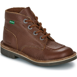 Kickers Παιδικά Μποτάκια Σοκολατί Δερμάτινα 621514-30-114