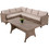HomeMarkt Carson Σετ Σαλόνι Κήπου Rattan 2τμχ Μπεζ HM6078.02