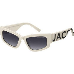 Marc Jacobs MARC796/S HDA/9O Γυναικεία Γυαλιά Ηλίου Πολυγωνικά Κοκάλινα Λευκά με Μαύρο Φακό