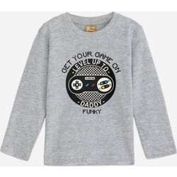 Funky Παιδικό T-Shirt Μακρυμάνικο Γκρι 225-306107-1