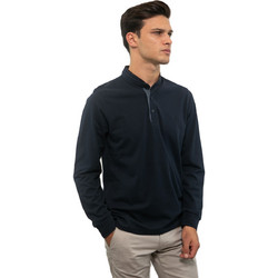Side Effect Ανδρική Μπλούζα Polo Μακρυμάνικη Navy Μπλε 1616