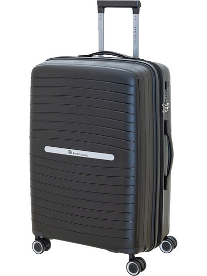 Bartuggi 724-608.60 Βαλίτσα Μεσαία 66x45x26cm με 4 Ρόδες Μαύρη