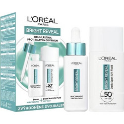 L'Oreal Paris Bright Reveal Dark Spot UV Fluid SPF50 50ml + Niacinamide Dark Spot Serum 30ml