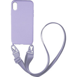 Sonique Silicone Strap Back Cover Lilac (iPhone XS)