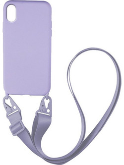 Sonique Silicone Strap Back Cover Lilac (iPhone XS)