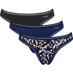 Sloggi Go Crush Βαμβακερά Γυναικεία String 3Pack 10219686-M008