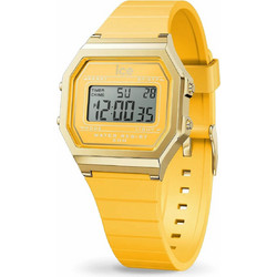 Ice Watch Ψηφιακό Ανδρικό Ρολόι Χρονογράφος με Κίτρινο Καουτσούκ Λουράκι IC022053