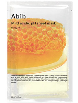 Abib Mild Acidic pH Honey Fit Sheet Μάσκα Προσώπου για Ενυδάτωση & Καταπράυνση με Βασιλικό Πολτό & Μέλι 30ml