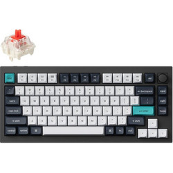Keychron Q1 Max QMK/VIA Ασύρματο Μηχανικό Gaming Πληκτρολόγιο 65% με Gateron Jupiter Red Διακόπτες Black