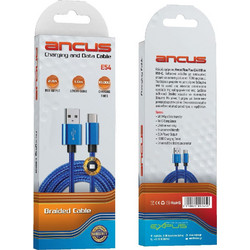 Ancus Flow Plus E54 Braided USB-A to USB-C 1m Blue 5210029092459