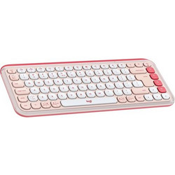Logitech Pop Icon Pink Ασύρματο Πληκτρολόγιο