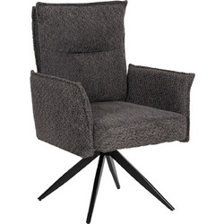 HomeMarkt Πολυθρόνα Γκρι Zorin HM9846.03
