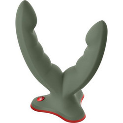 Fun Factory Ryde Grinding Wild Olive Διπλό Dildo με Βεντούζα Πράσινο