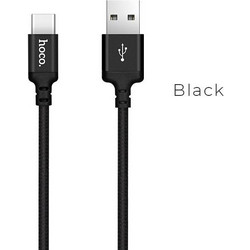 Hoco X14 Braided USB-A to USB-C 2m Black 6957531062929