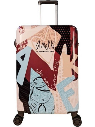 Anekke Hollywood Love To Share 38474-411 Βαλίτσα Μεσαία 66x43x24cm με 4 Ρόδες Πολύχρωμη