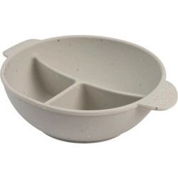 Canpol Babies Μπολ Σιλικόνης με Βεντούζα Dots Grey