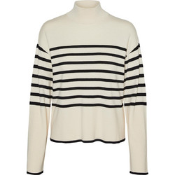 Vero Moda Γυναικεία Πλεκτή Μπλούζα Εκρού 10296188