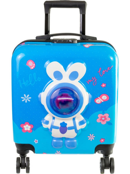 A2S Astronaut 40-NE-285-01 Παιδική Βαλίτσα Καμπίνας 45x35x20cm με 4 Ρόδες Μπλε