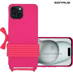 Sonique Carryhang Back Cover Fuchsia (iPhone 15)