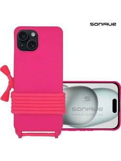 Sonique Carryhang Back Cover Fuchsia (iPhone 15)