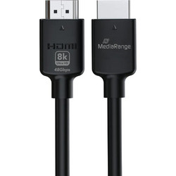 MediaRange Καλώδιο HDMI 2.1 HDMI Male to HDMI Male 2m Black