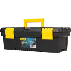 Deli EDL432412 Βαλίτσα Εργαλείων Πλαστική με Ταμπακιέρα Αδιάβροχη Μ30.5xΠ13xΥ10.5cm