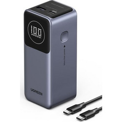 Ugreen PB724 Power Bank 12000mAh 100W με Θύρα USB-A & Θύρα USB-C Quick Charge 3.0 & Power Delivery Grey