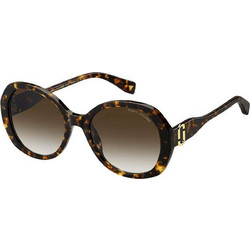 Marc Jacobs MARC763S 086HA Γυναικεία Γυαλιά Ηλίου Οβάλ Κοκάλινα με Καφέ Degradee Φακό