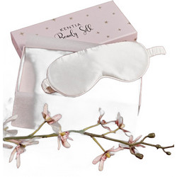 Kentia Pure Silk Μάσκα Ύπνου Μεταξωτή Σατέν Λευκή