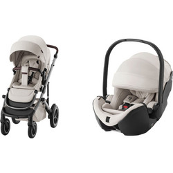 Britax Romer Smile 5Z Καρότσι Μωρού 2 σε 1 Soft Taupe Lux