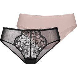 Dorina Melanie Γυναικεία Slip με Δαντέλα 2Pack FXCH0013LA129-2X0223