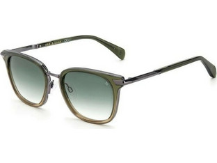 Rag & Bone RNB6000-S 1ED Γυναικεία Γυαλιά Ηλίου Τετράγωνα Μεταλλικά Πράσινα με Μαύρο Degradee Φακό