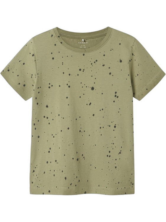 Name It Παιδικό T-Shirt Κοντομάνικο Χακί 13238769