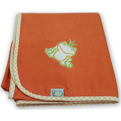 Figlio Bino Frog Πάνα Αγκαλιάς Φανελένια Πορτοκαλί 90x80cm 35-12