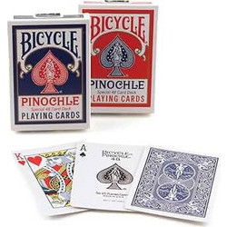 Bicycle Pinochle Τράπουλα Πλαστικοποιημένη Μπλε 1000931