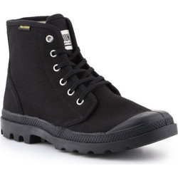 Palladium Pampa Hi Original Γυναικεία Αρβυλάκια Μαύρα με Χοντρό Χαμηλό Τακούνι 75349-060