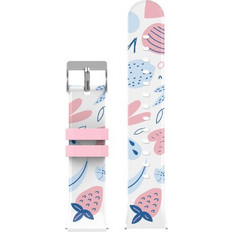 Kiddoboo Λουράκι Σιλικόνης Strawberry White (Universal 20mm)