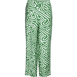 Vero Moda Ψηλόμεσο Υφασμάτινο Γυναικείο Παντελόνι Relaxed Εφαρμογή Πράσινο 10323272