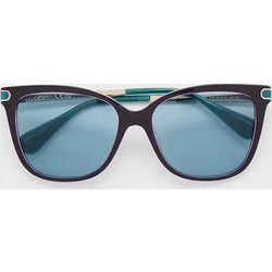 Max & Co MO0100 81V Γυναικεία Γυαλιά Ηλίου Πεταλούδα Κοκάλινα Μαύρα με Μπλε Φακό