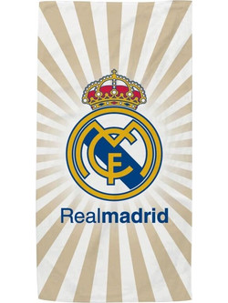Real Madrid Πετσέτα Θαλάσσης Μπεζ 70x140cm