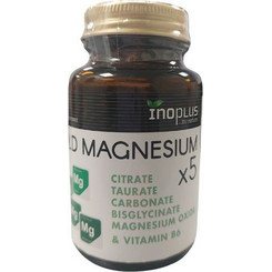 Inoplus Gold Magnesium x5 & Vitamin B6 30 Ταμπλέτες